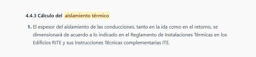 Artículo de normativa con término de búsqueda resaltado automáticamente